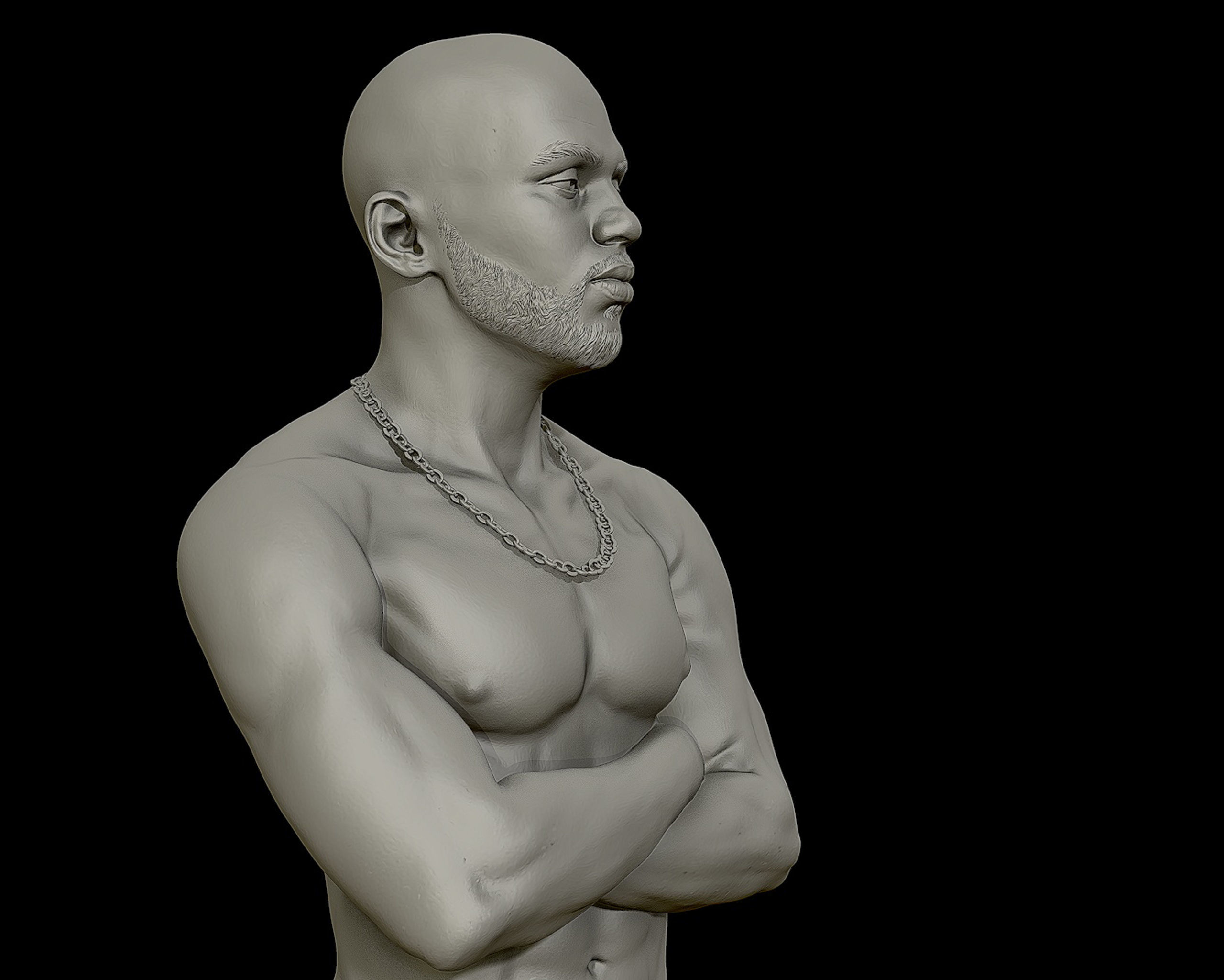 DMX Bust model2 3D print model_10