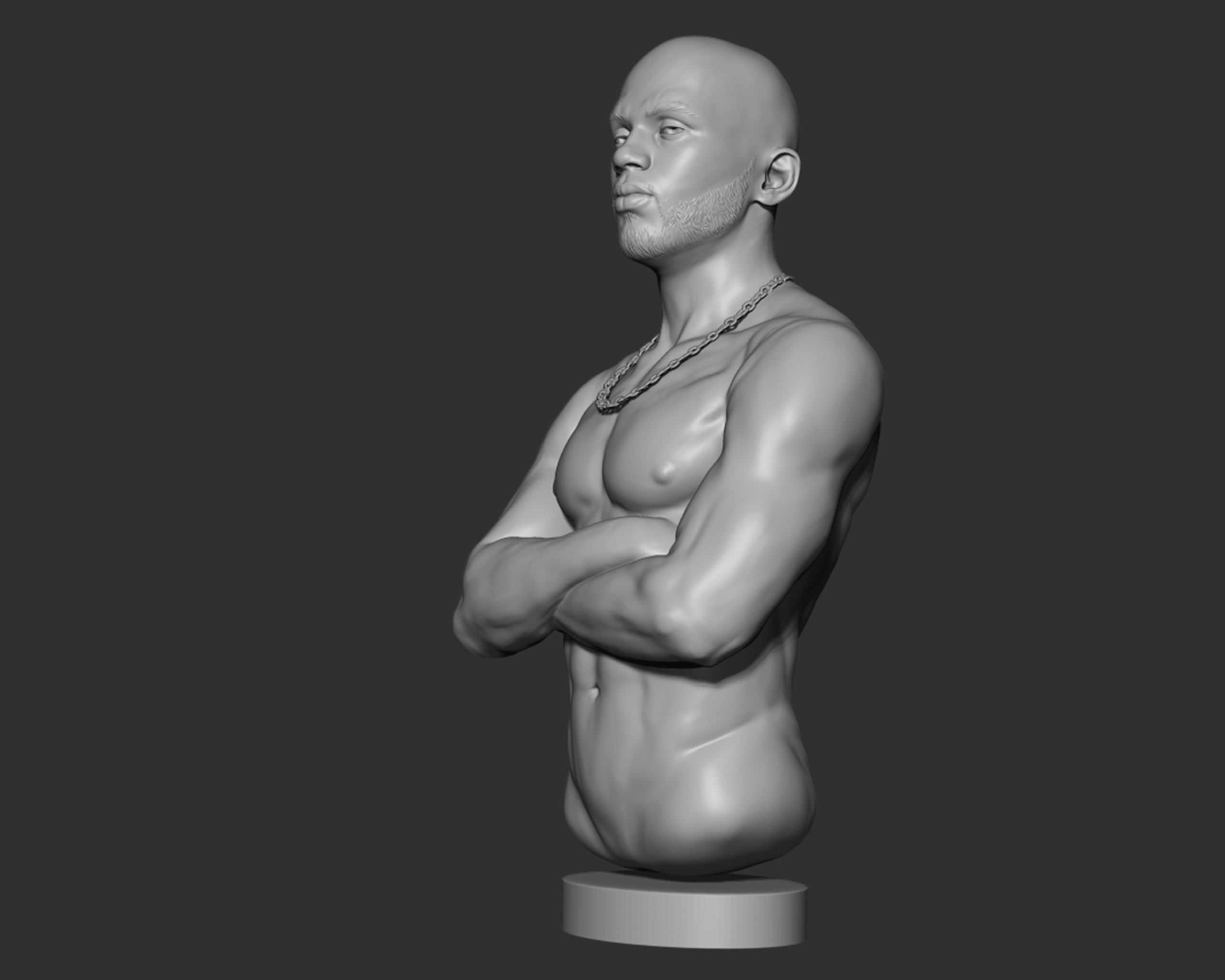 DMX Bust model2 3D print model_4