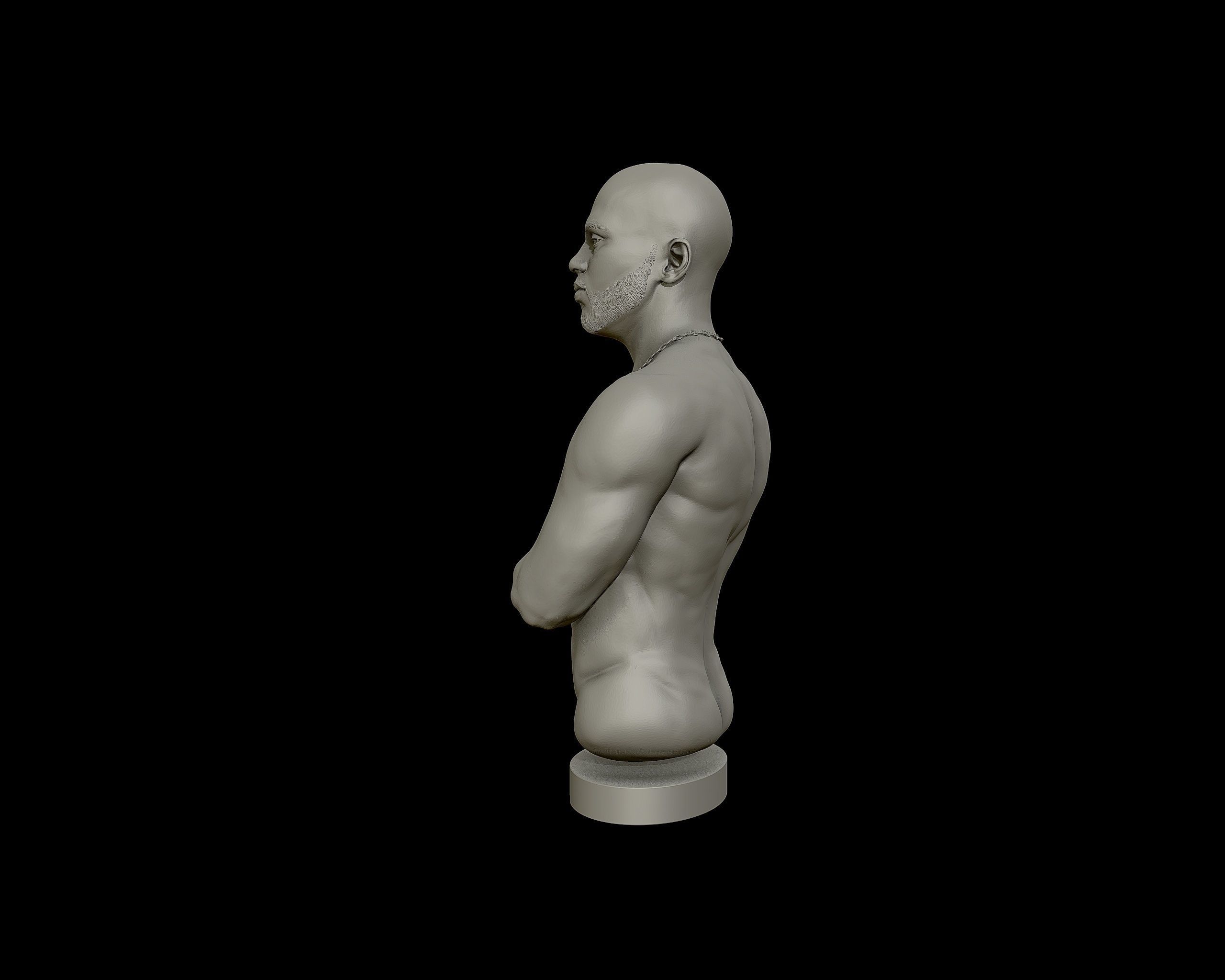 DMX Bust model2 3D print model_23