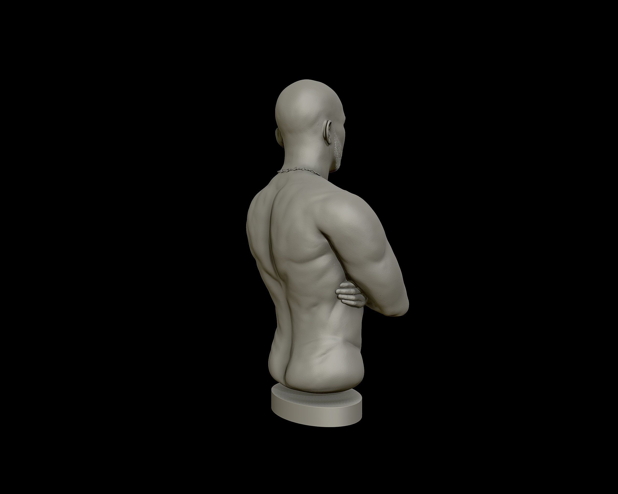 DMX Bust model2 3D print model_26