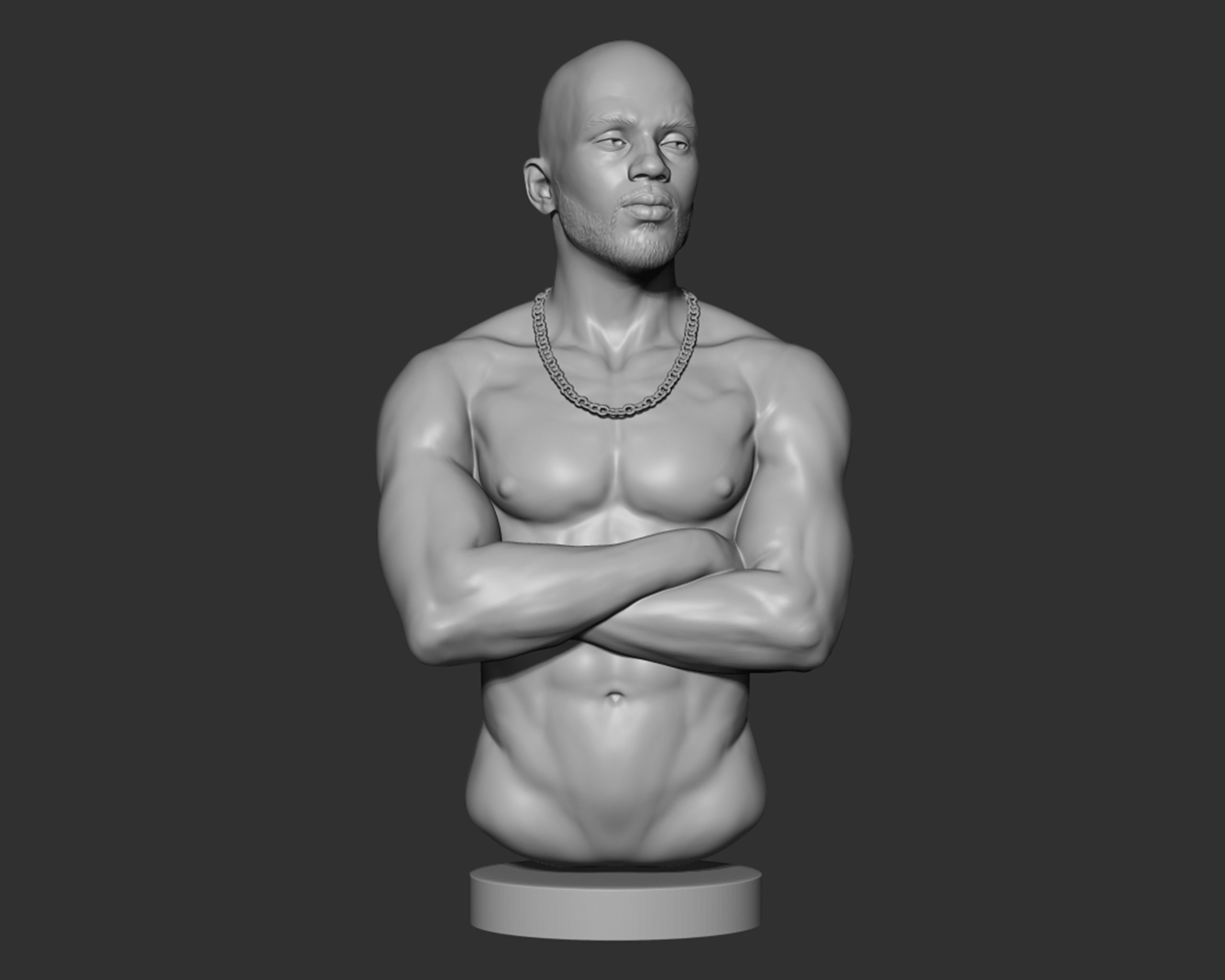 DMX Bust model2 3D print model_2