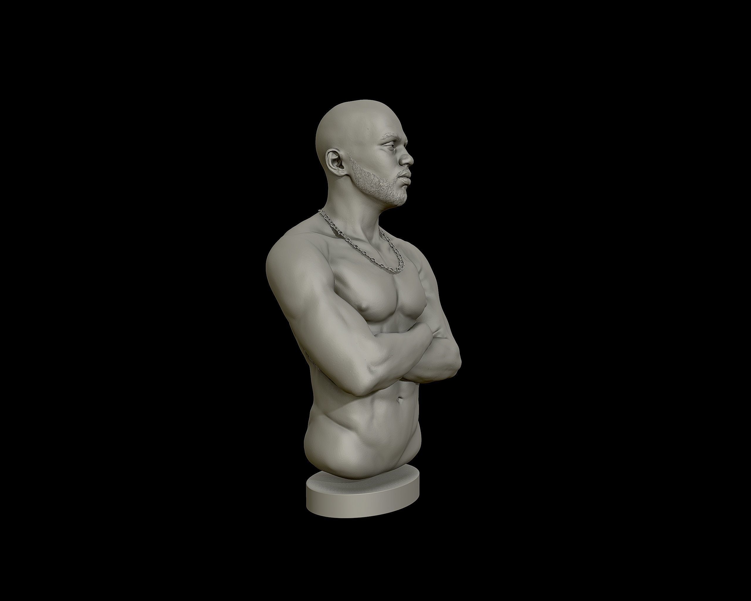 DMX Bust model2 3D print model_28