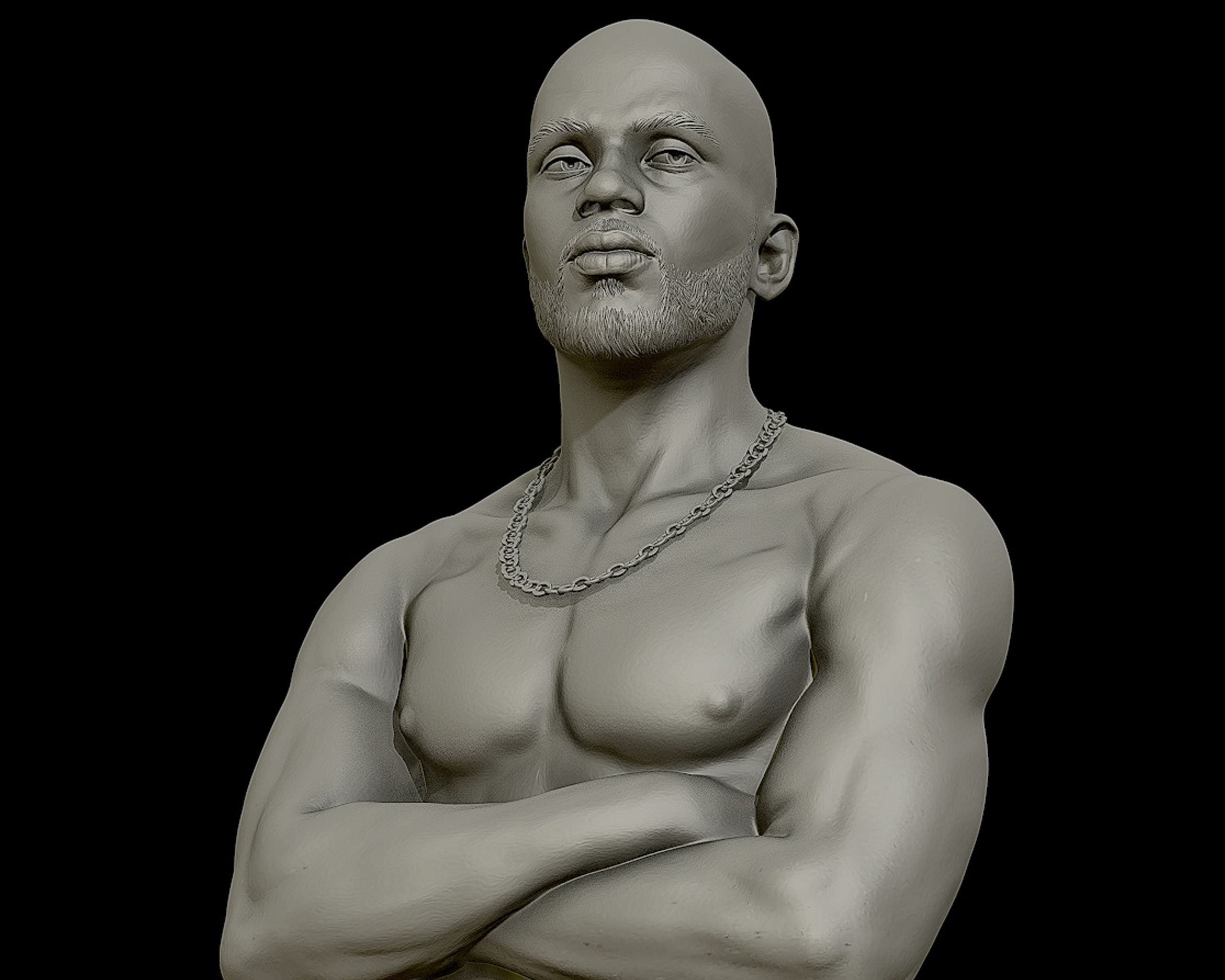 DMX Bust model2 3D print model_12