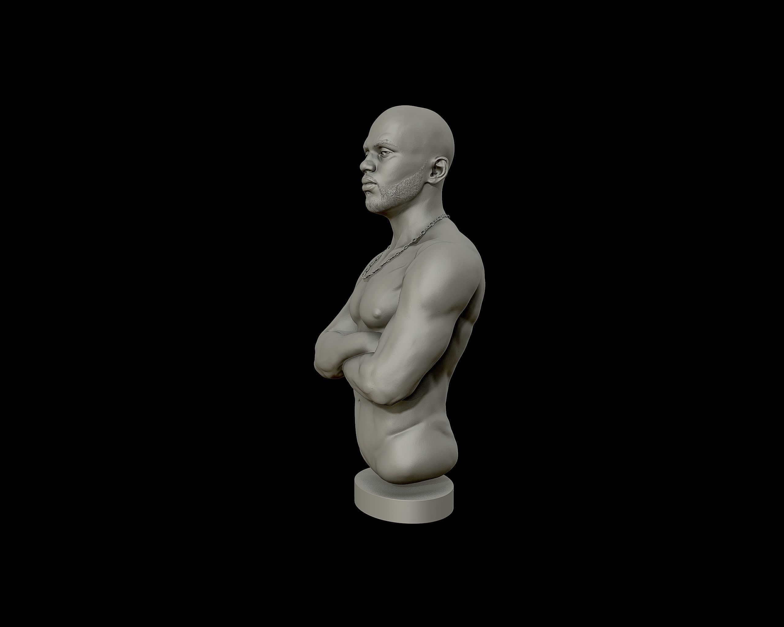 DMX Bust model2 3D print model_21