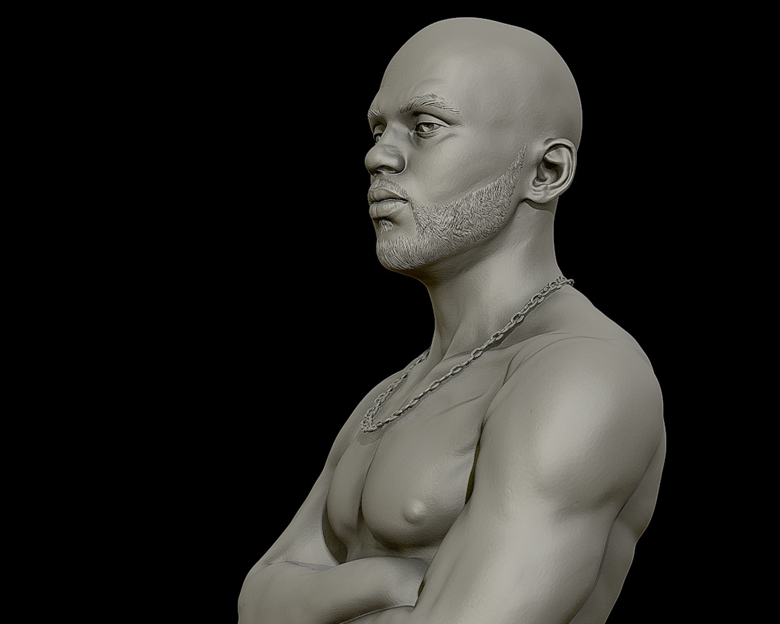 DMX Bust model2 3D print model_11