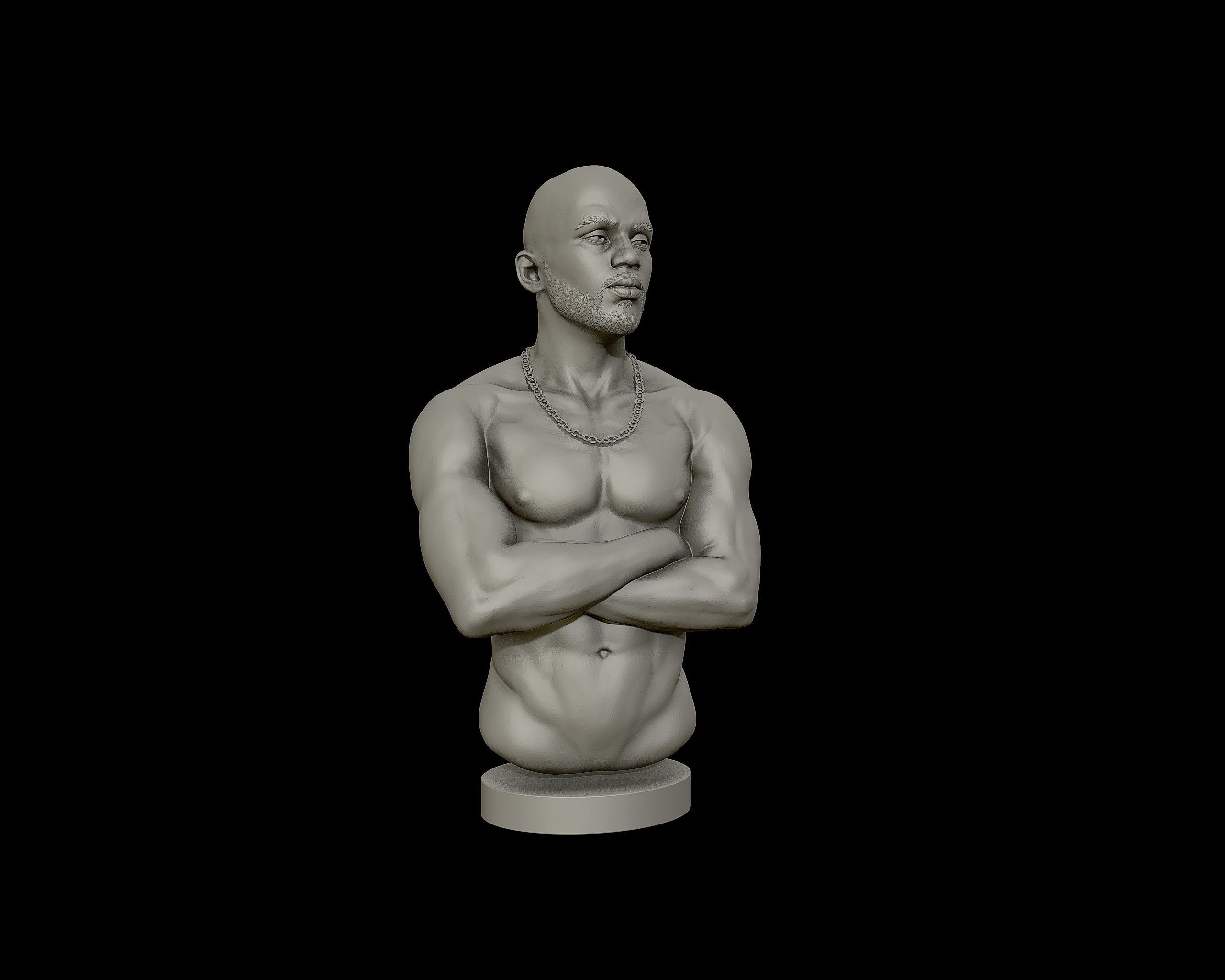 DMX Bust model2 3D print model_29