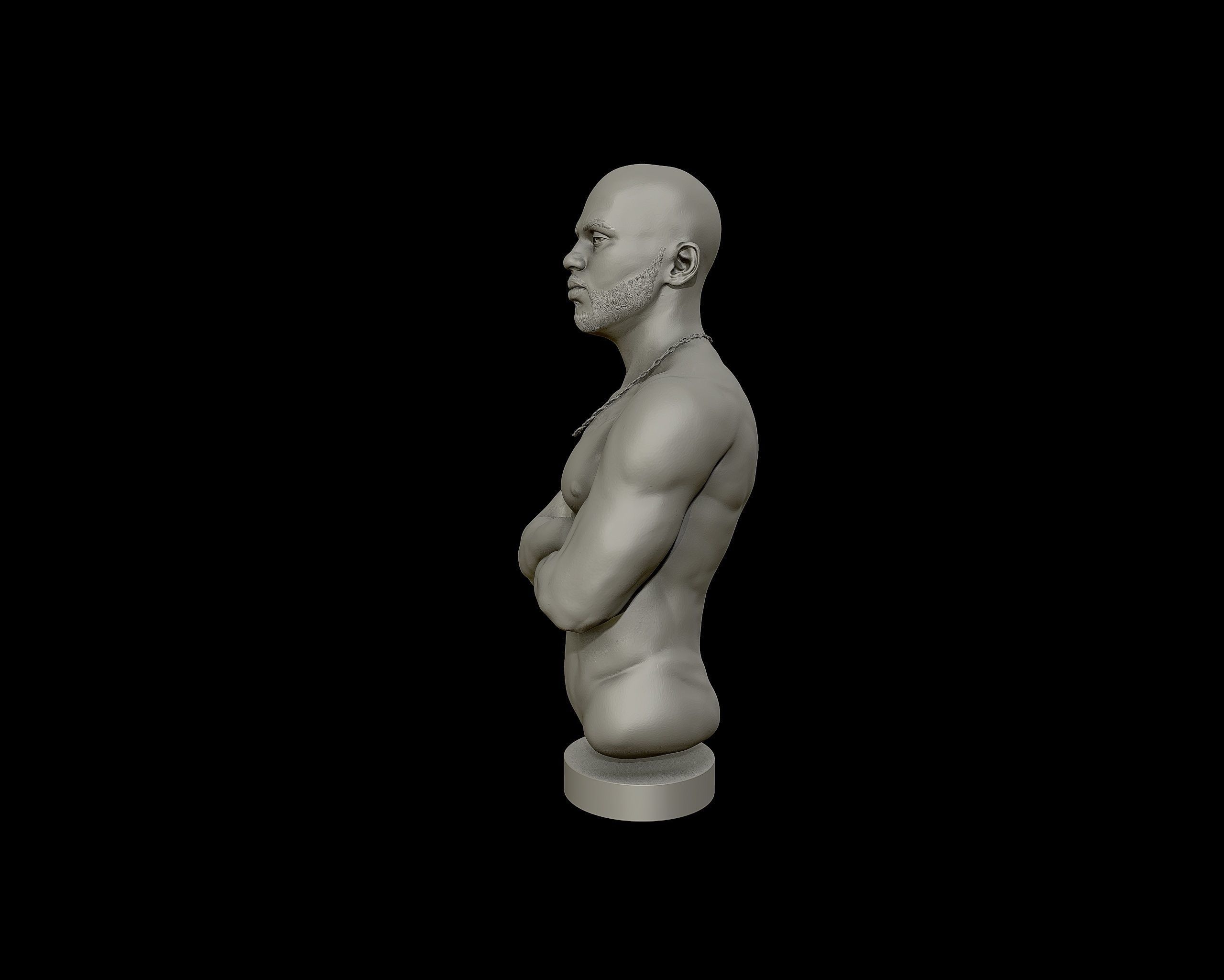 DMX Bust model2 3D print model_22