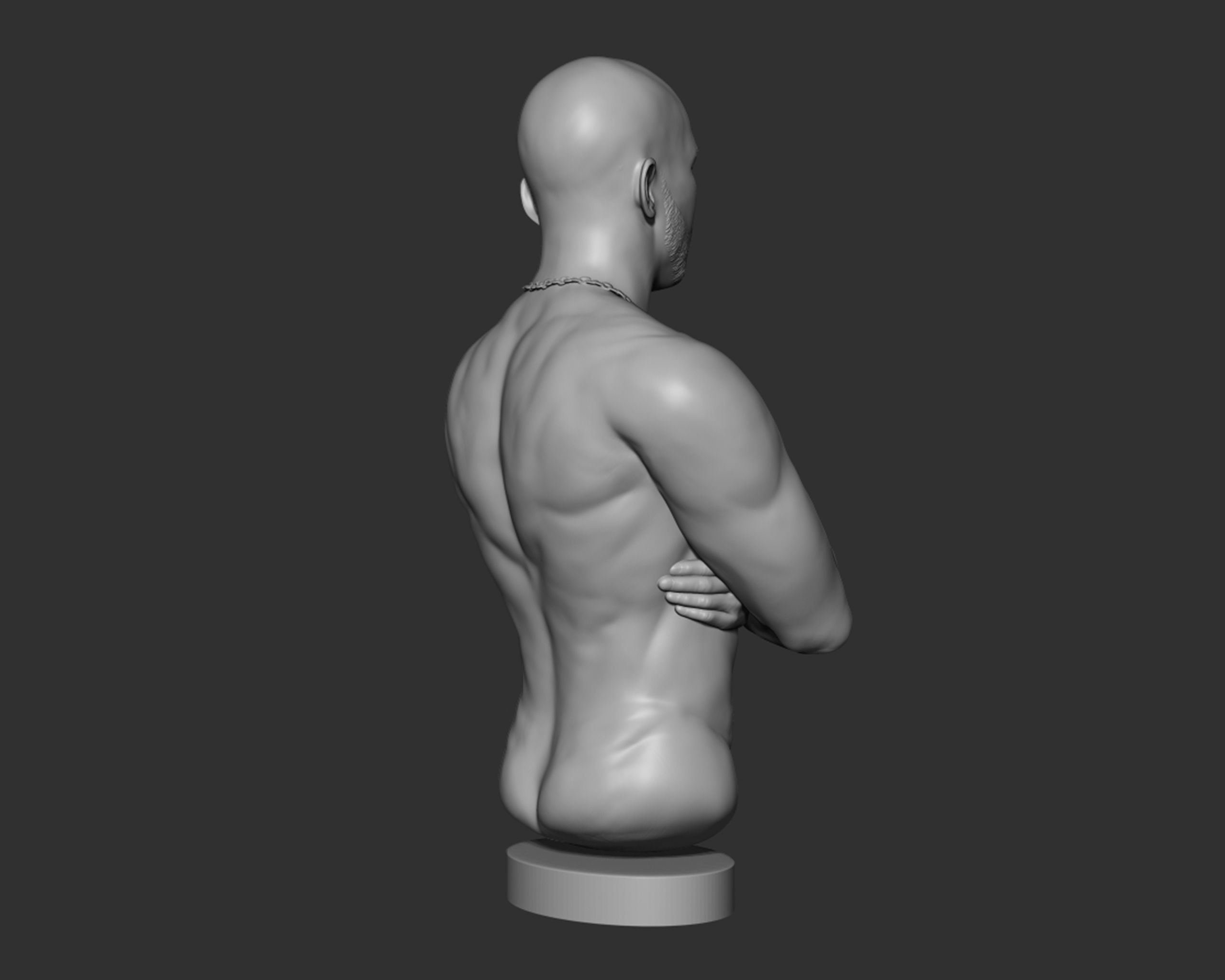 DMX Bust model2 3D print model_6