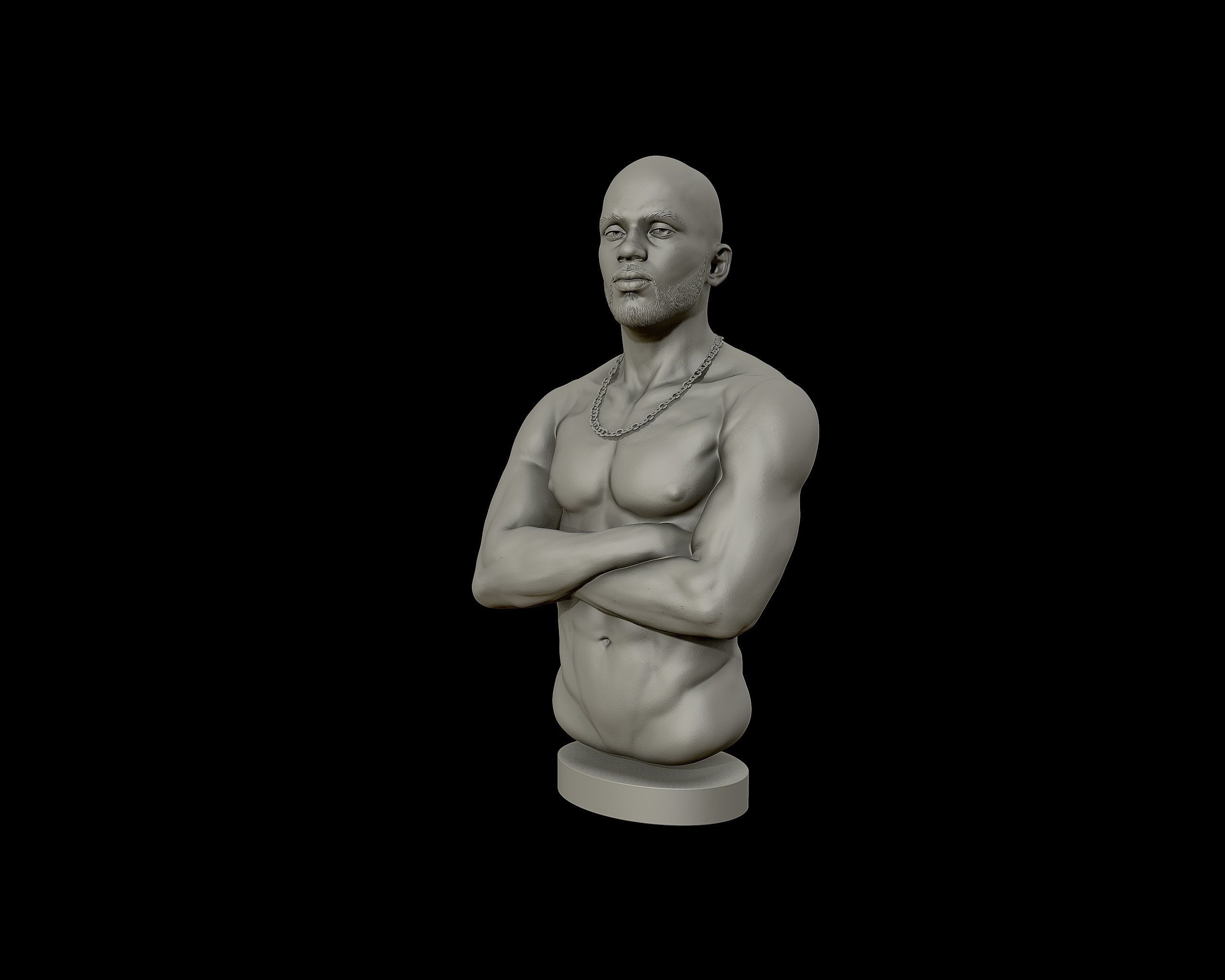 DMX Bust model2 3D print model_19