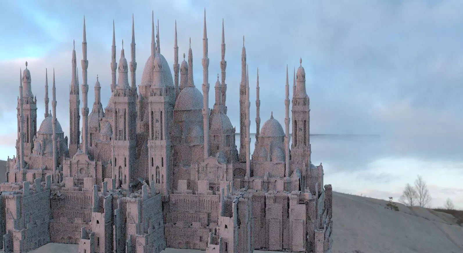 City Castle cathedral Complex 3D model