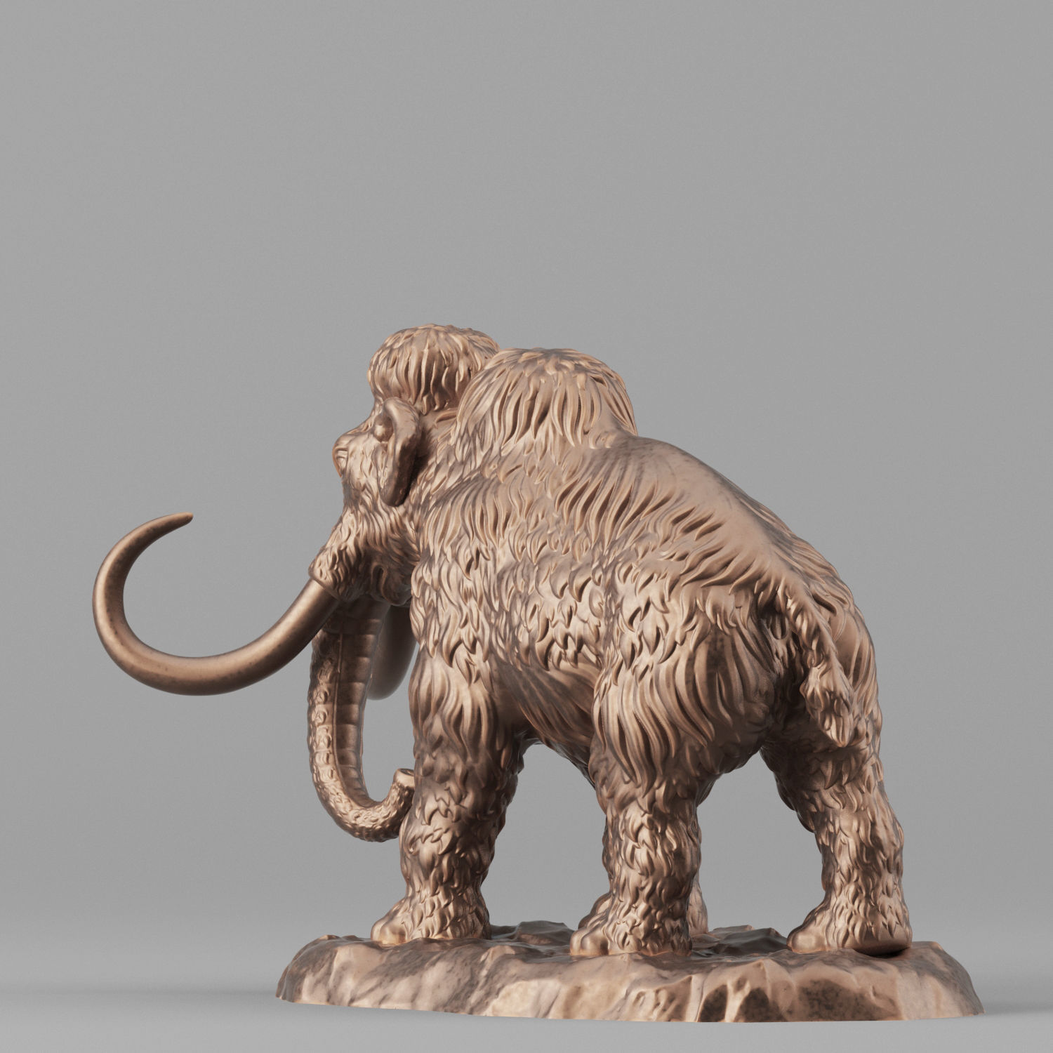 Mammoth woolly 3D print model_1
