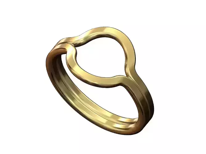 Wire round shaped thin band US size 5to9