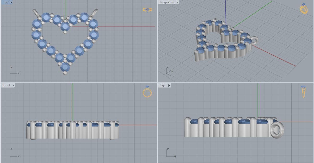 Tiffany Heart 3D print model_5