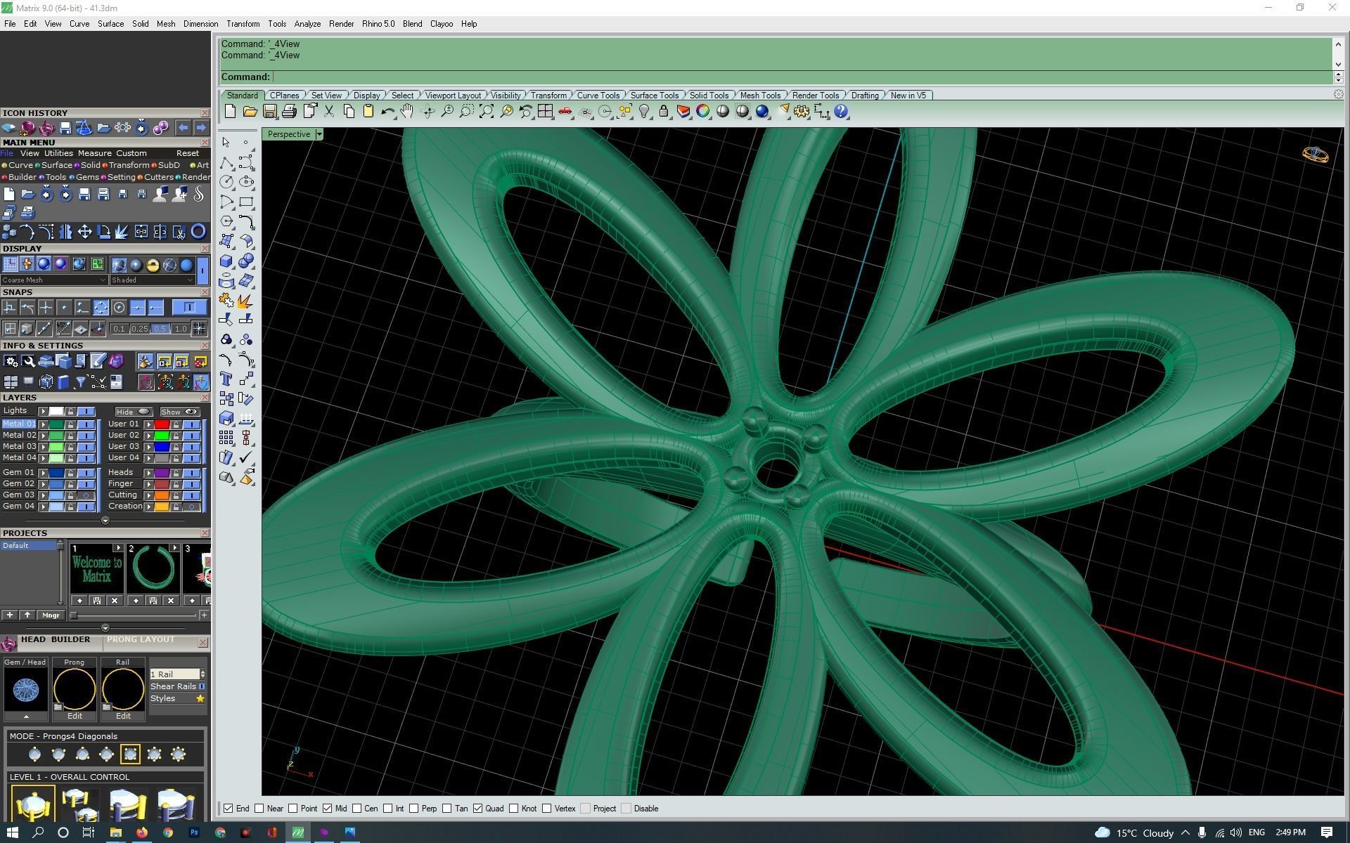 3d-model flower ring 3D print model_14