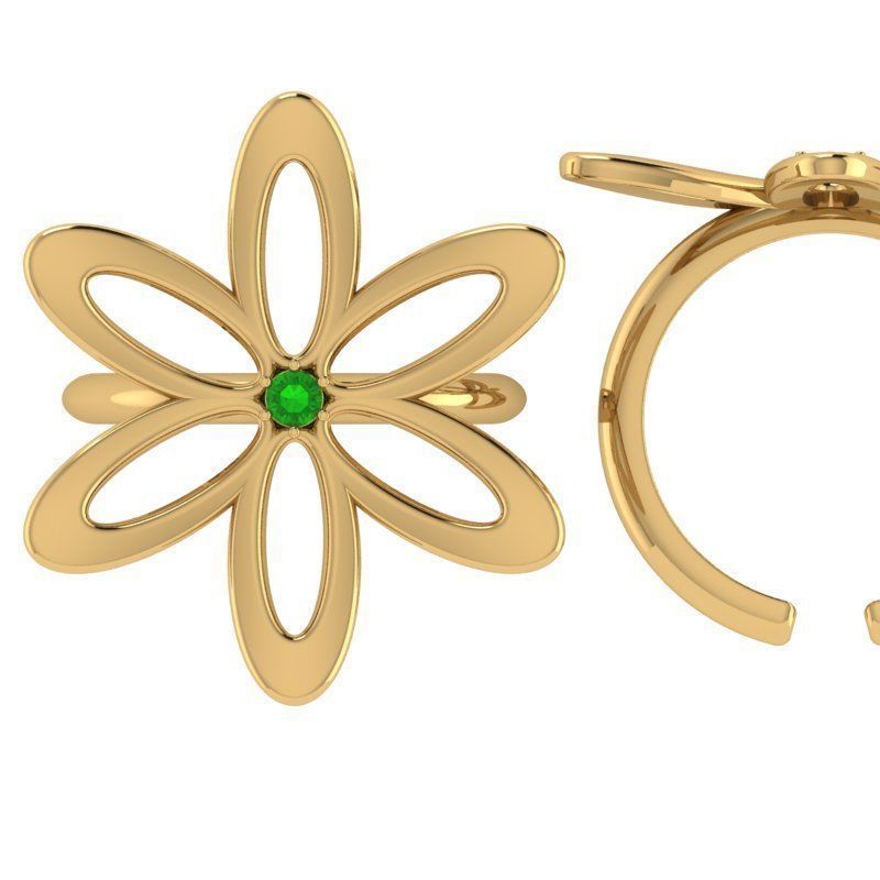 3d-model flower ring 3D print model_3