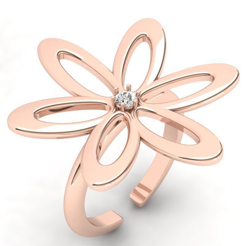 3d-model flower ring 3D print model_6