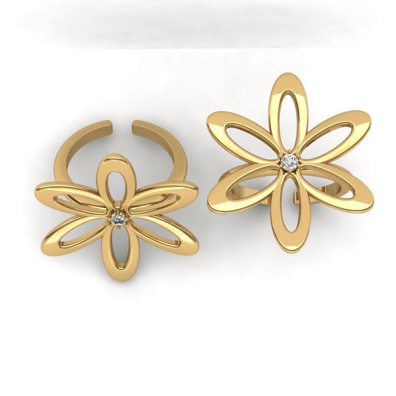 3d-model flower ring 3D print model_9