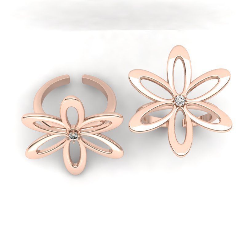 3d-model flower ring 3D print model_11