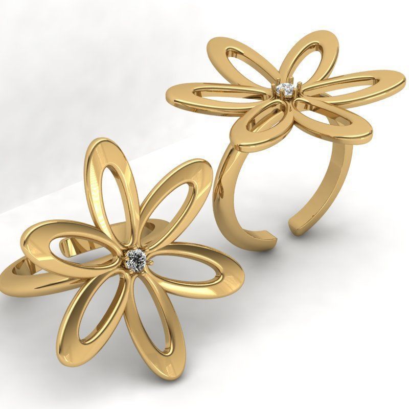 3d-model flower ring 3D print model_8
