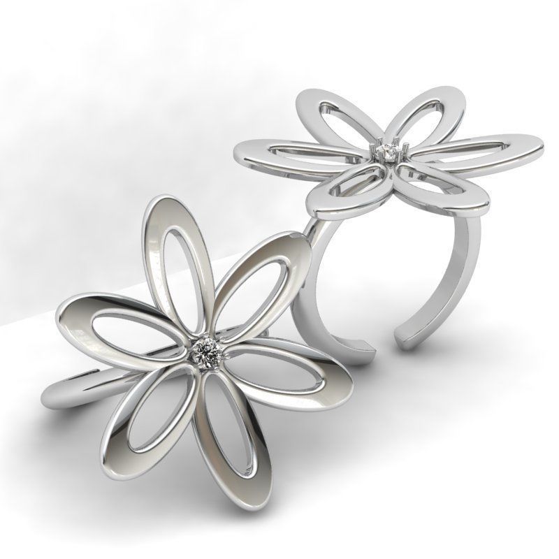 3d-model flower ring 3D print model_7