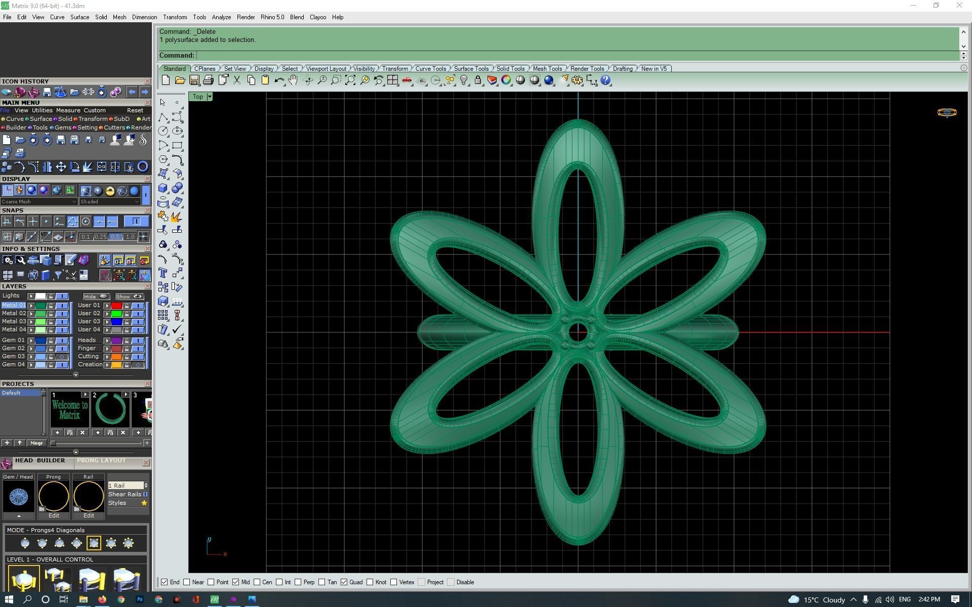 3d-model flower ring 3D print model_12