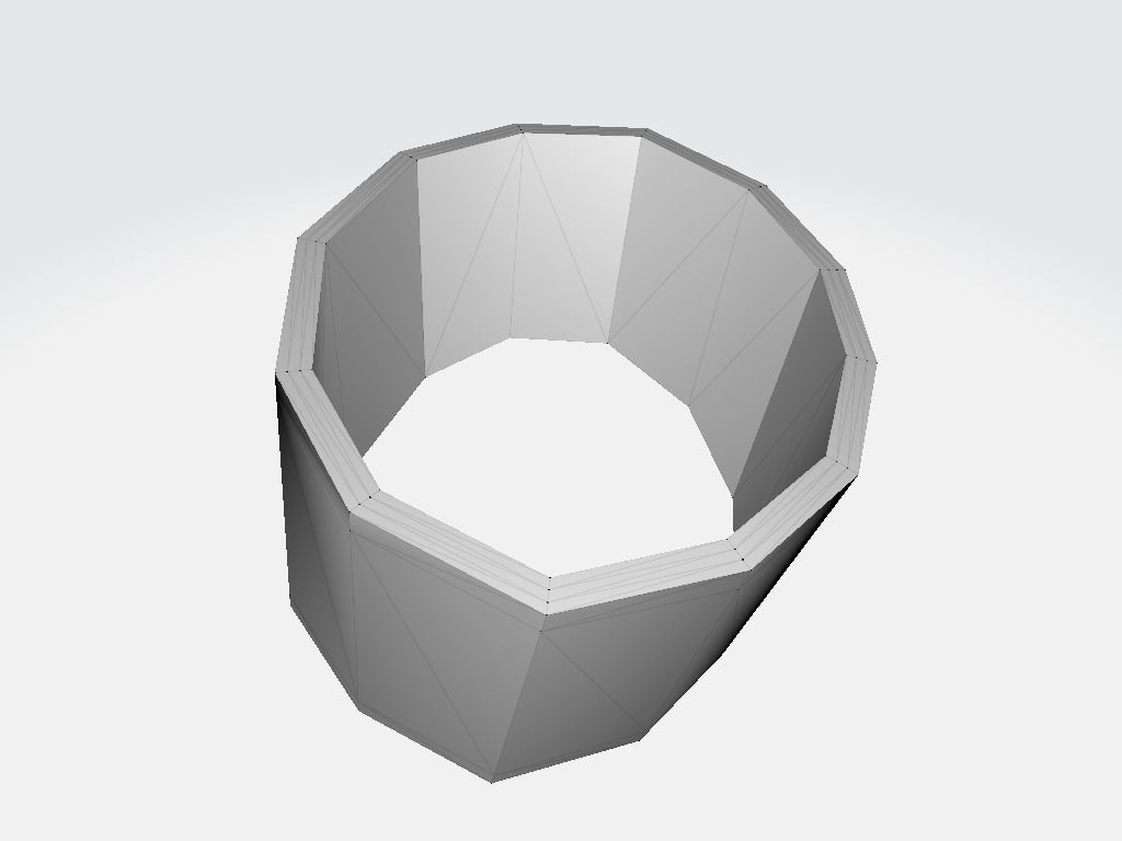 Left Leg Military Band Wrap Low-poly 3D model_11