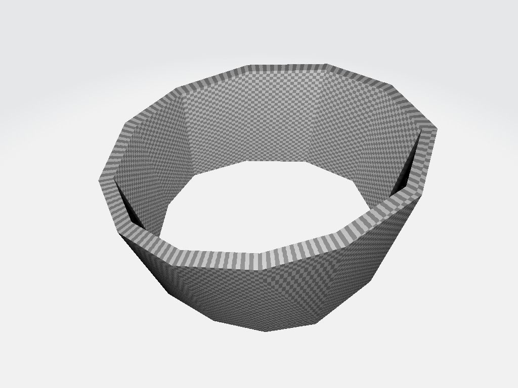 Left Leg Military Band Wrap Low-poly 3D model_13