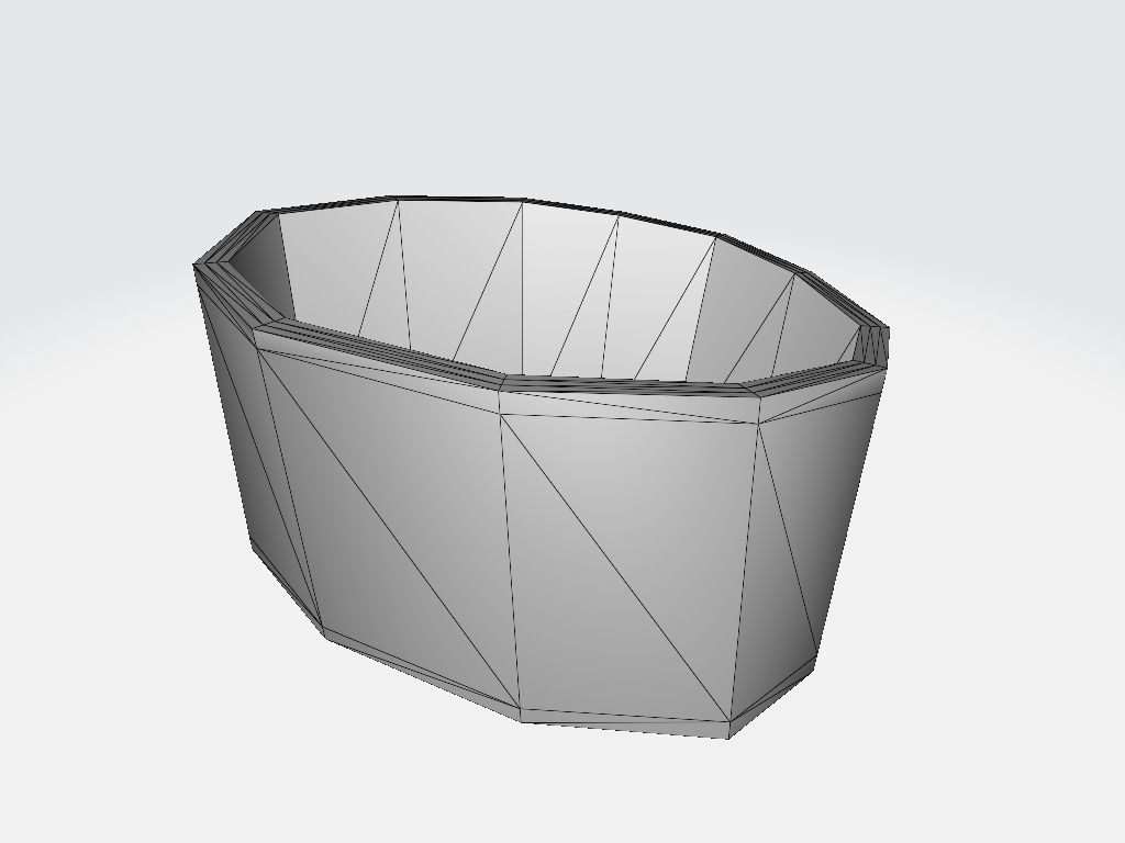 Left Leg Military Band Wrap Low-poly 3D model_7