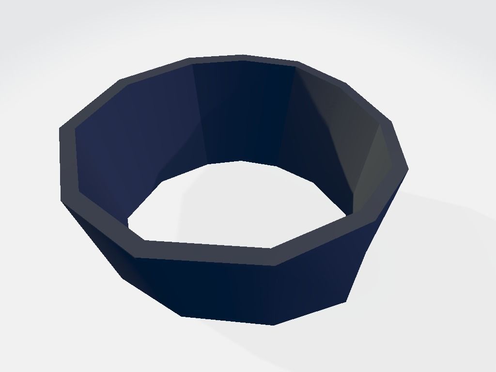 Left Leg Military Band Wrap Low-poly 3D model_2