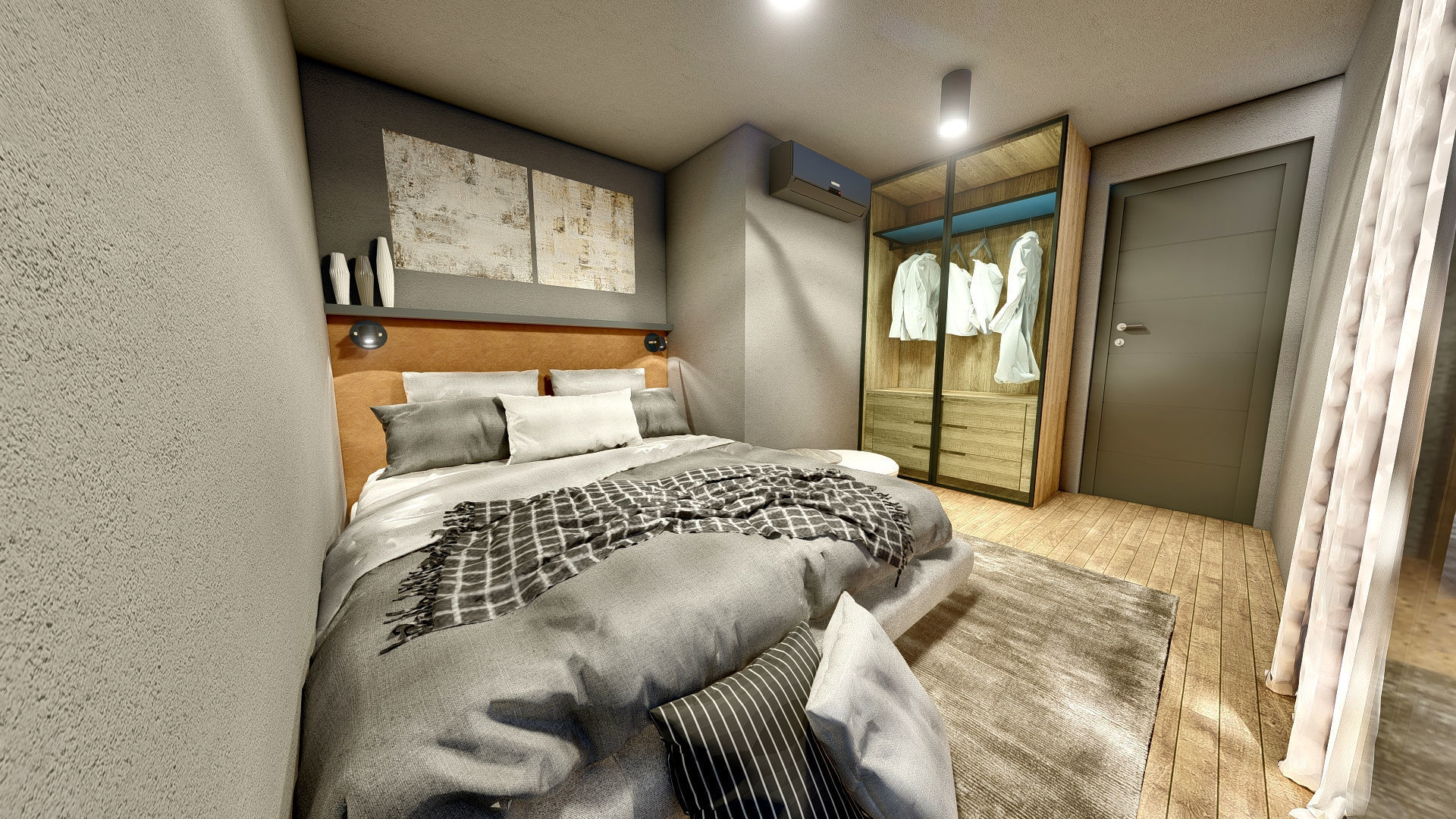 K37 37M2 vacation house residential house container home 3D model_7