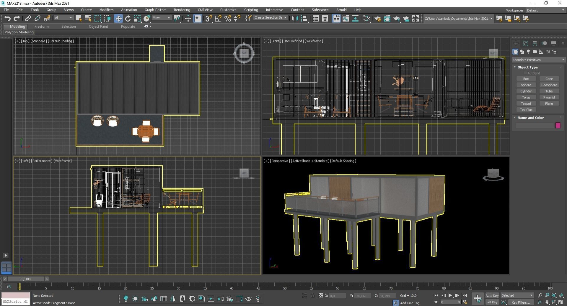 K37 37M2 vacation house residential house container home 3D model_15