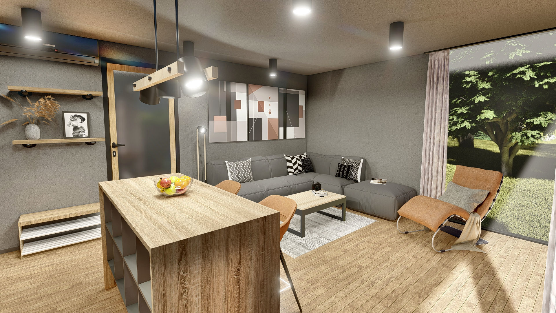 K37 37M2 vacation house residential house container home 3D model_13