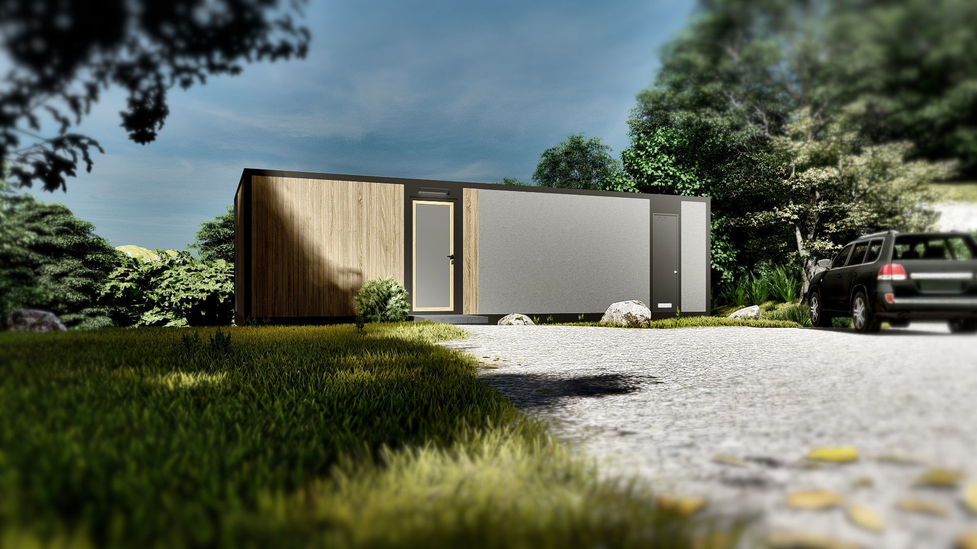 K37 37M2 vacation house residential house container home 3D model_8