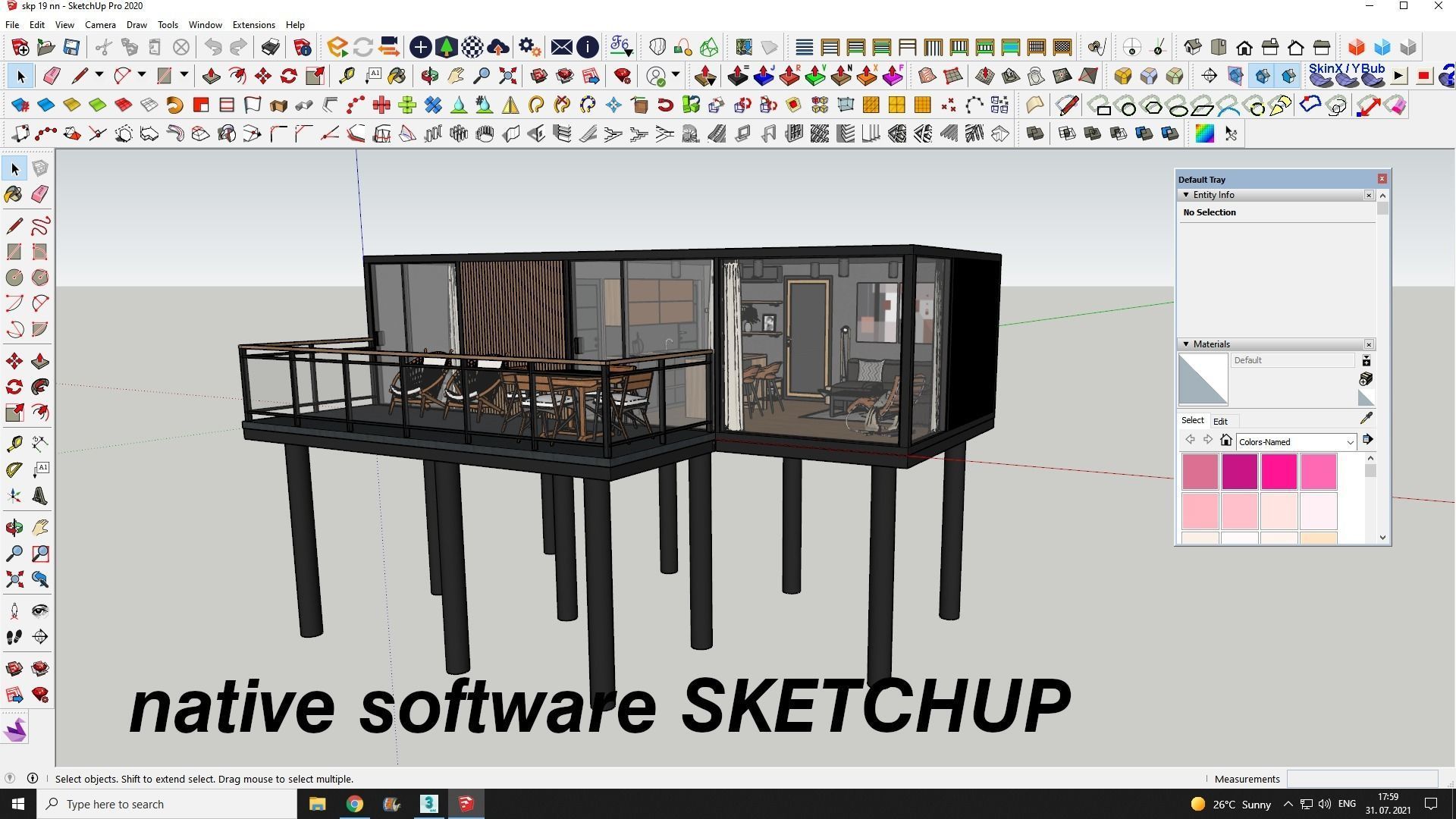 K37 37M2 vacation house residential house container home 3D model_6