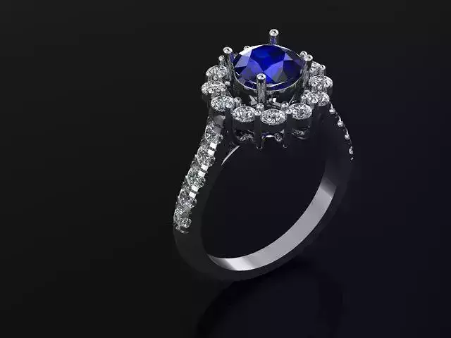 sapphire and diamond ring