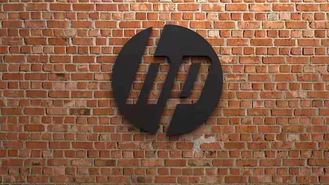 HP Logo 3D print model