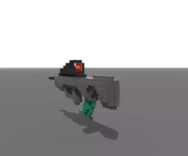 Bullpup Rifle Voxel