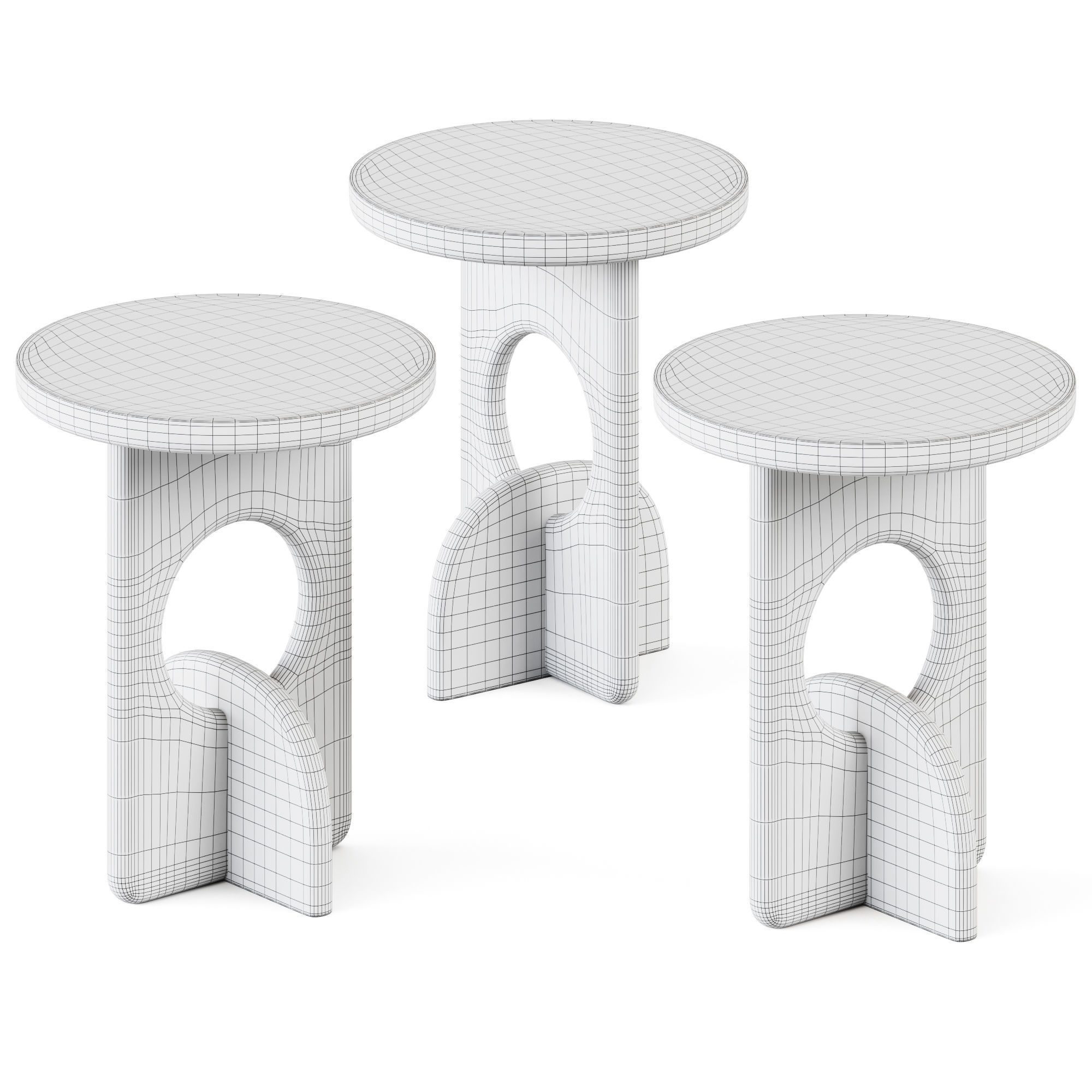 Piston Side Table by Objects and Ideas 3D model_1