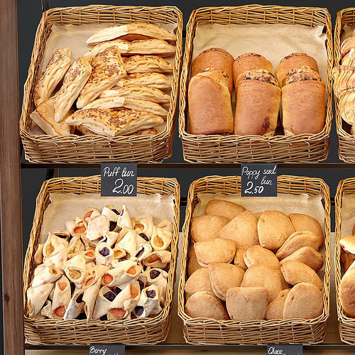 Showcase with pastries 3D model 2