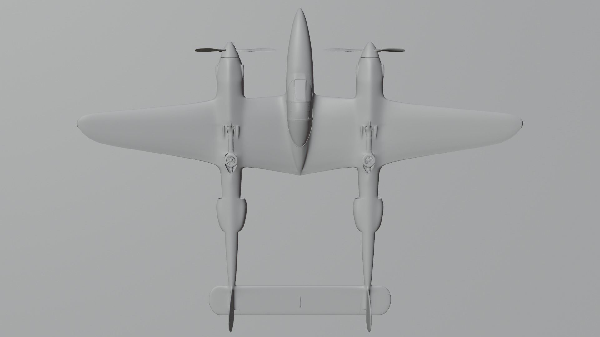 Lockheed Model 82 lockheed p38 3D model rigged | CGTrader