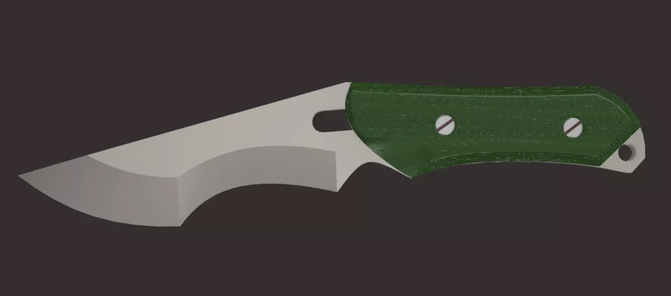 MGS V The Phantom Pain - Quiet combat knife 3D print model_0