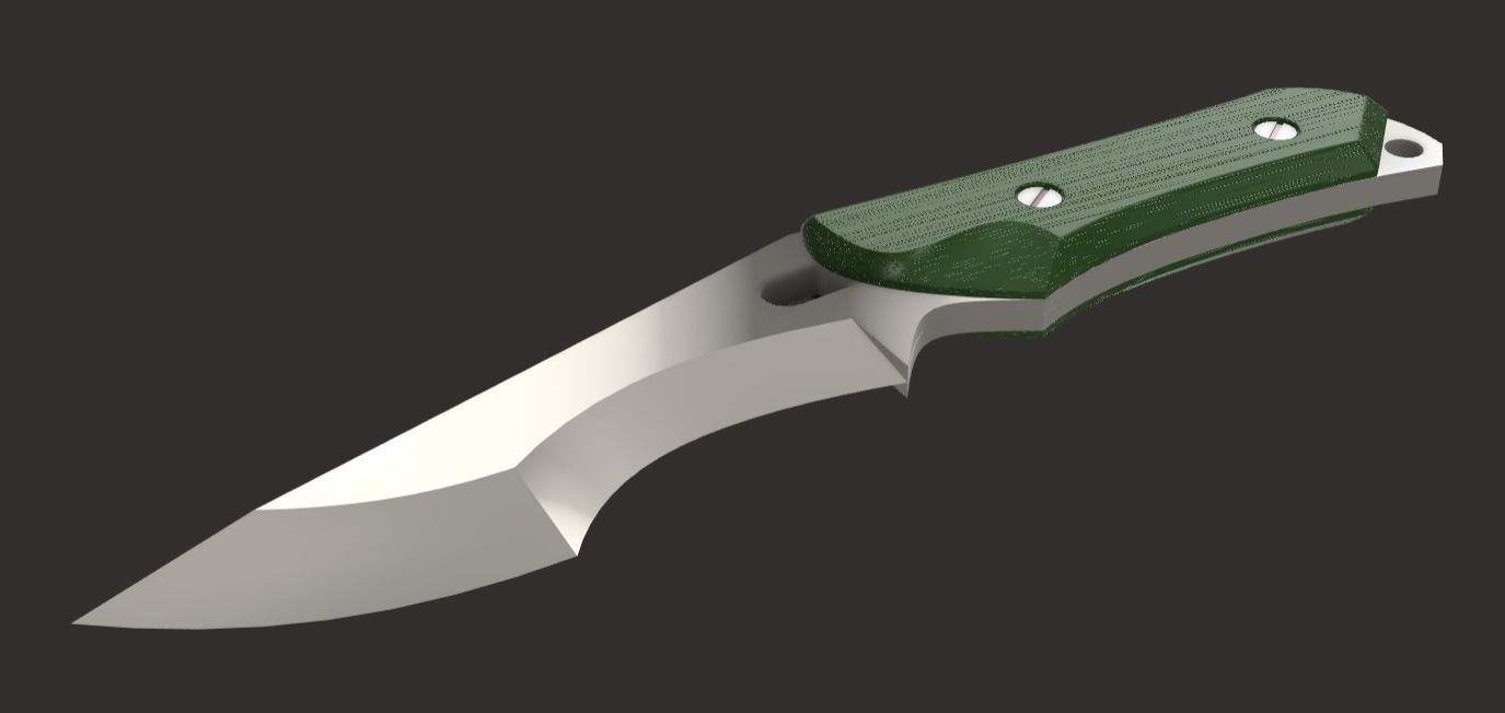 MGS V The Phantom Pain - Quiet combat knife 3D print model_1