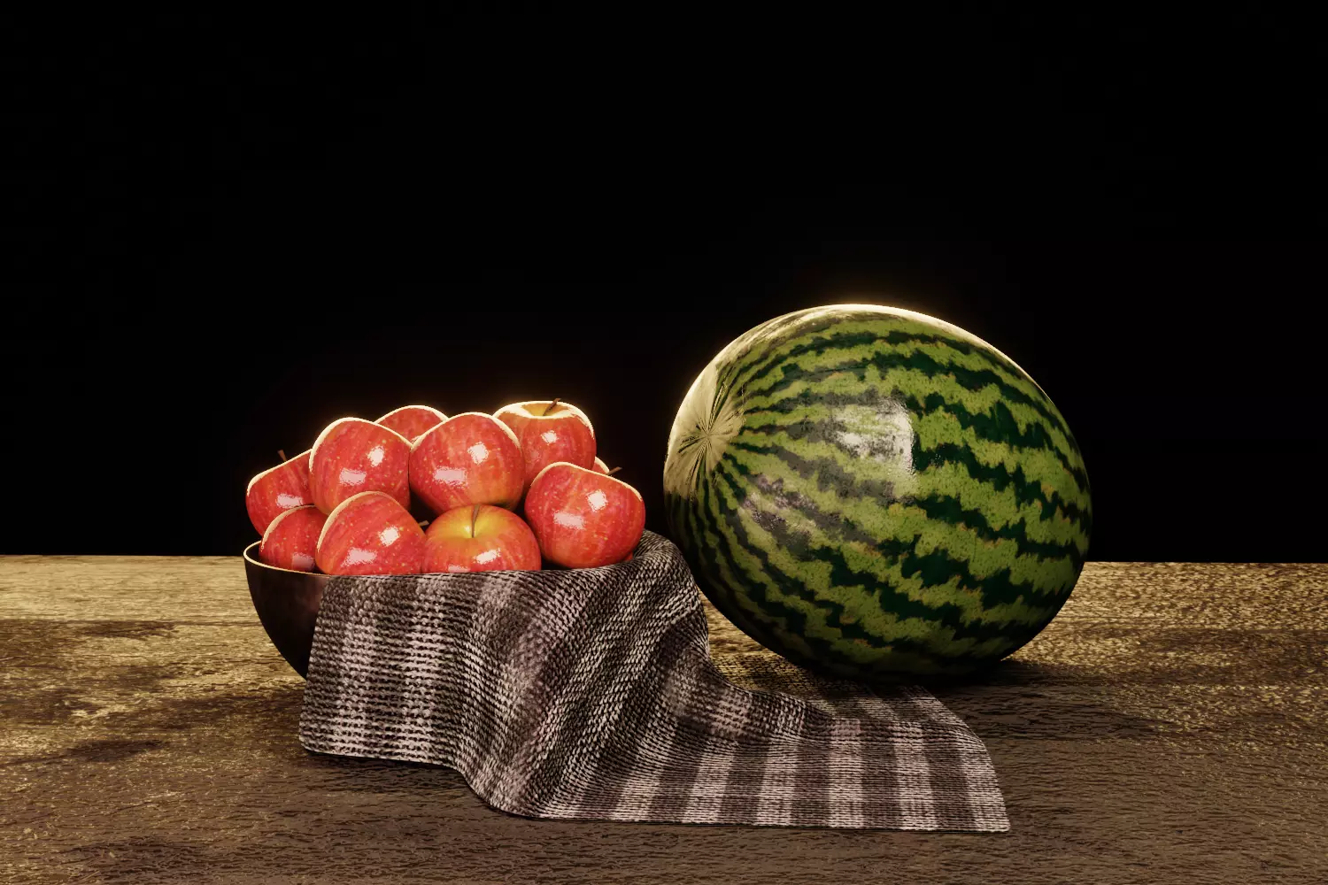 Fruit Basket Free 3D model_0
