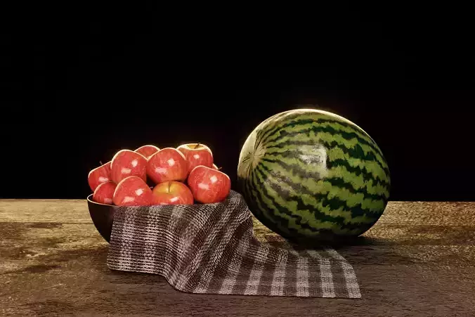Fruit Basket Free 3D model