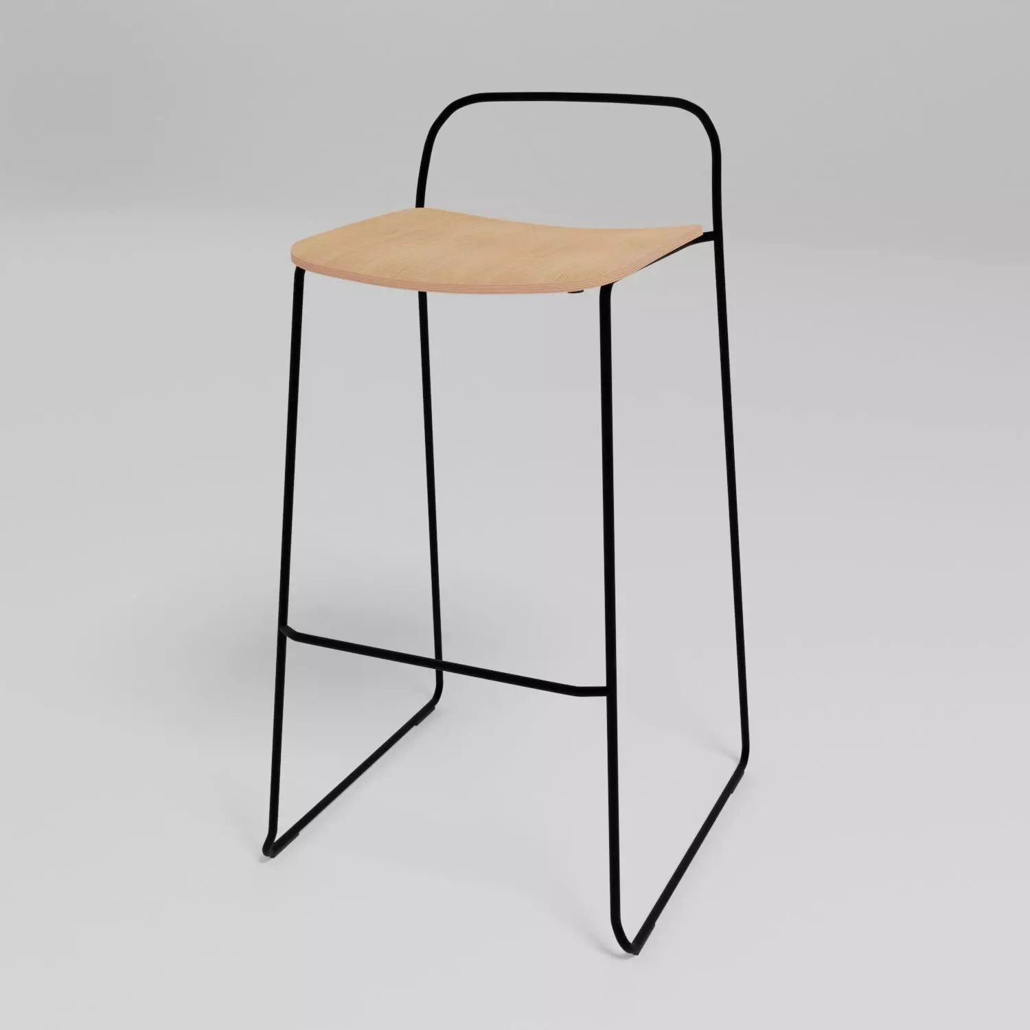 AFI - Stackable sled base high stool - Free 3D model_0