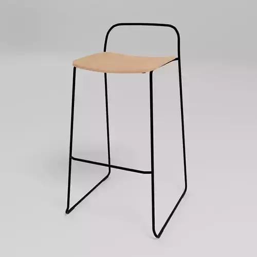 AFI - Stackable sled base high stool -