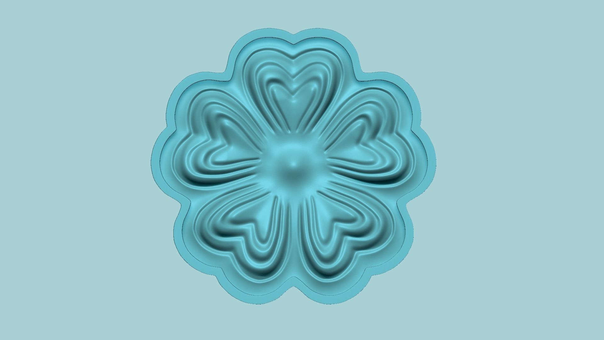 Heart Flower - Molding Arrangement EVA Foam Craft Free 3D print model_4