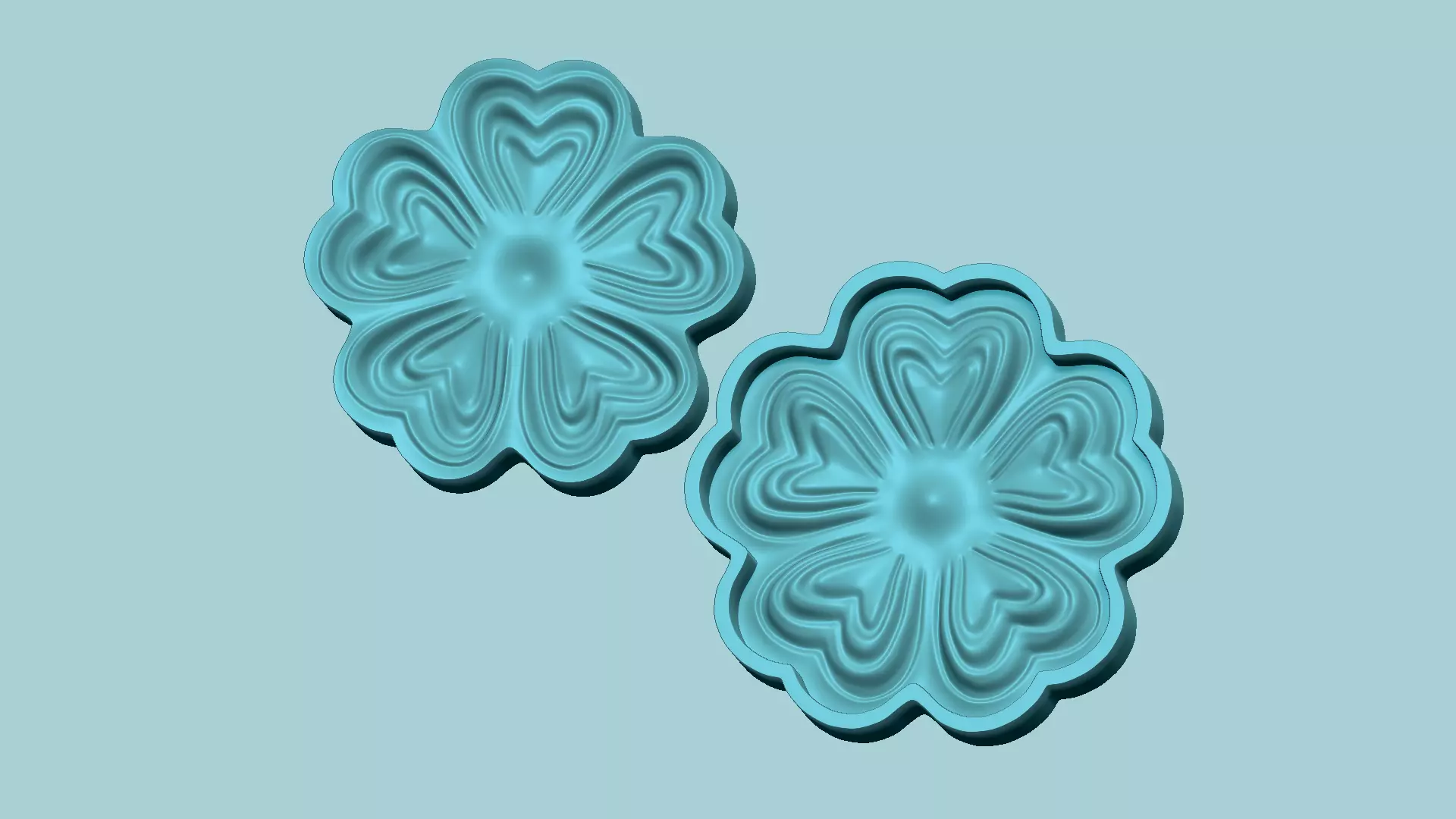 Heart Flower - Molding Arrangement EVA Foam Craft Free 3D print model_0