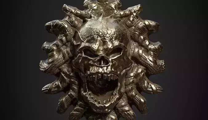 Skull Pendant 3d print model 20 3D print model