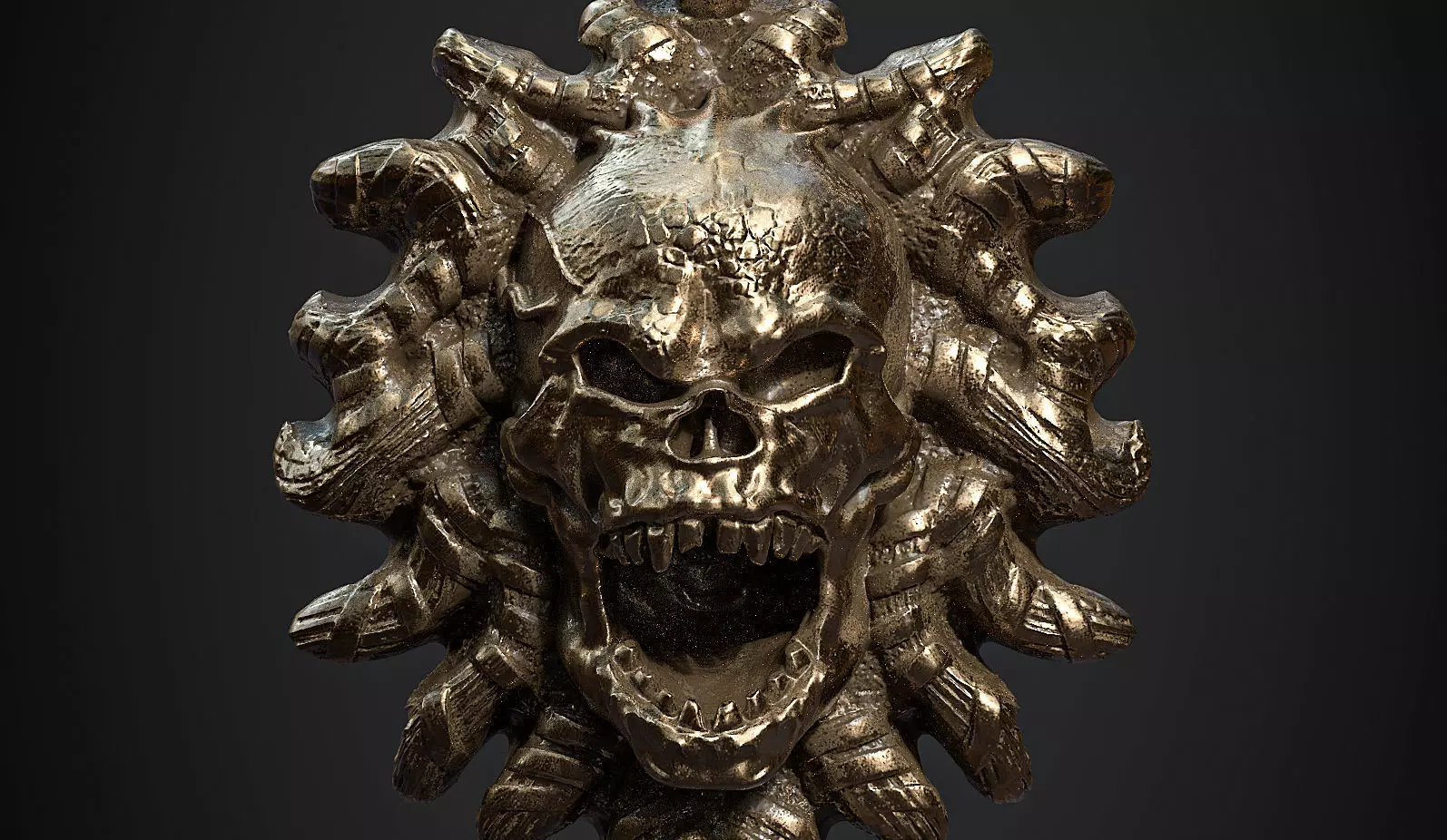 Skull Pendant 3d print model 20 3D print model